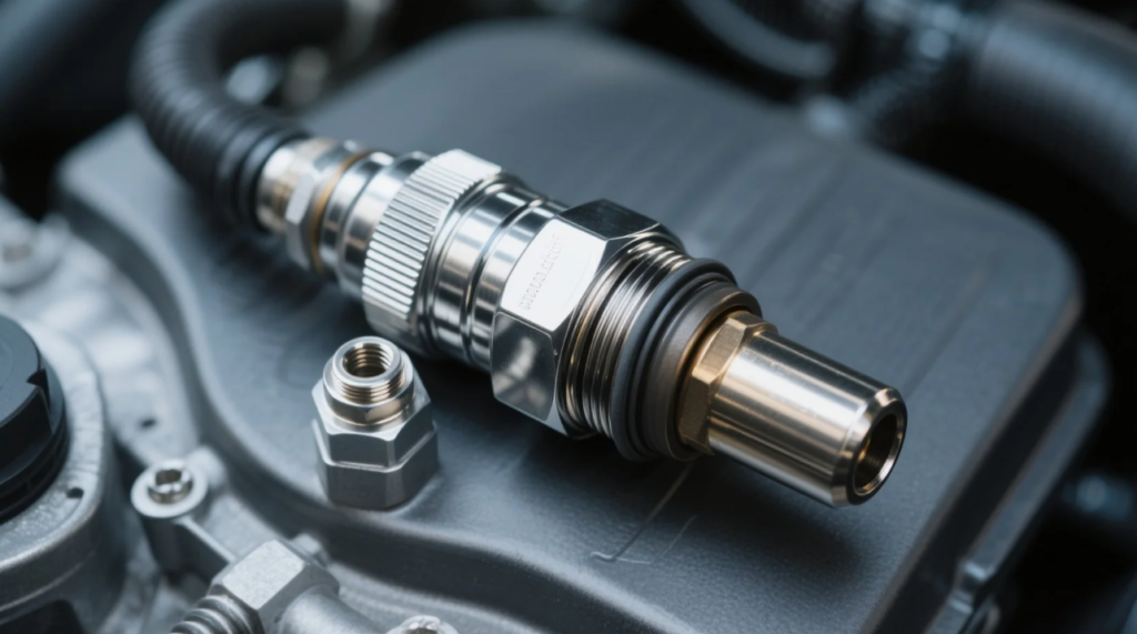 Oxygen Sensor 39210‑03730 installed on Kia Soluto exhaust manifold Oxygen Sensor 39210‑03730 installed on Kia Soluto exhaust manifold